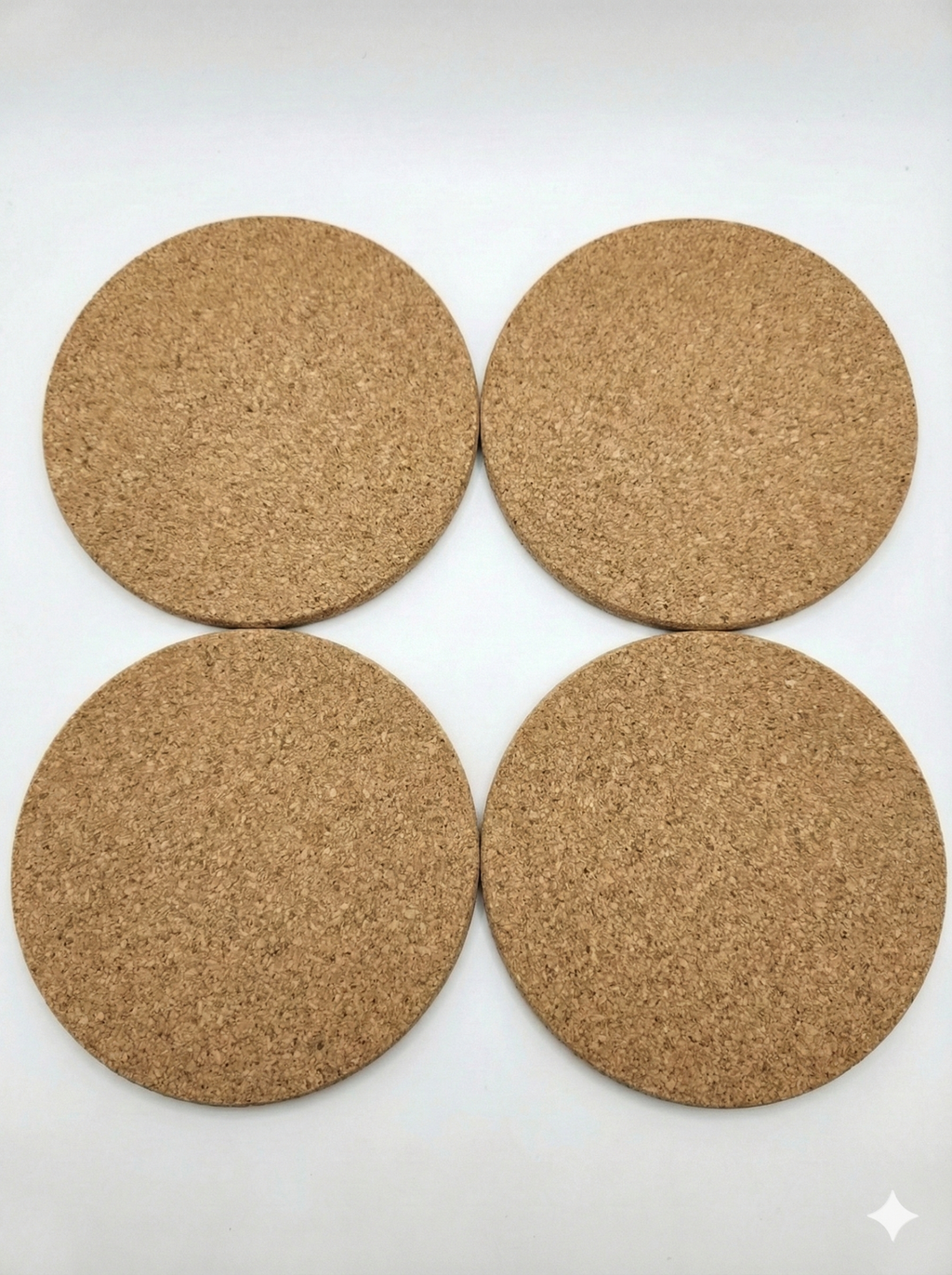 Custom Laser Engraved 4" Cork Coasters | Set of 4 | Fully Personalized