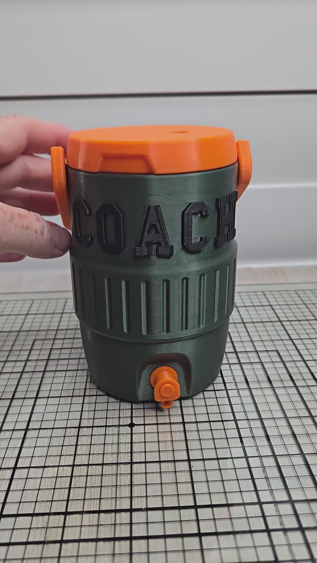 Mini Cooler Can Coolie Holder with Snap on Lid with Straw Hole 12oz