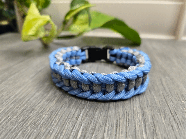 Paracord Bracelet 550 Ladder Weave Braided Tactical Jewelry with Buckle Clasp