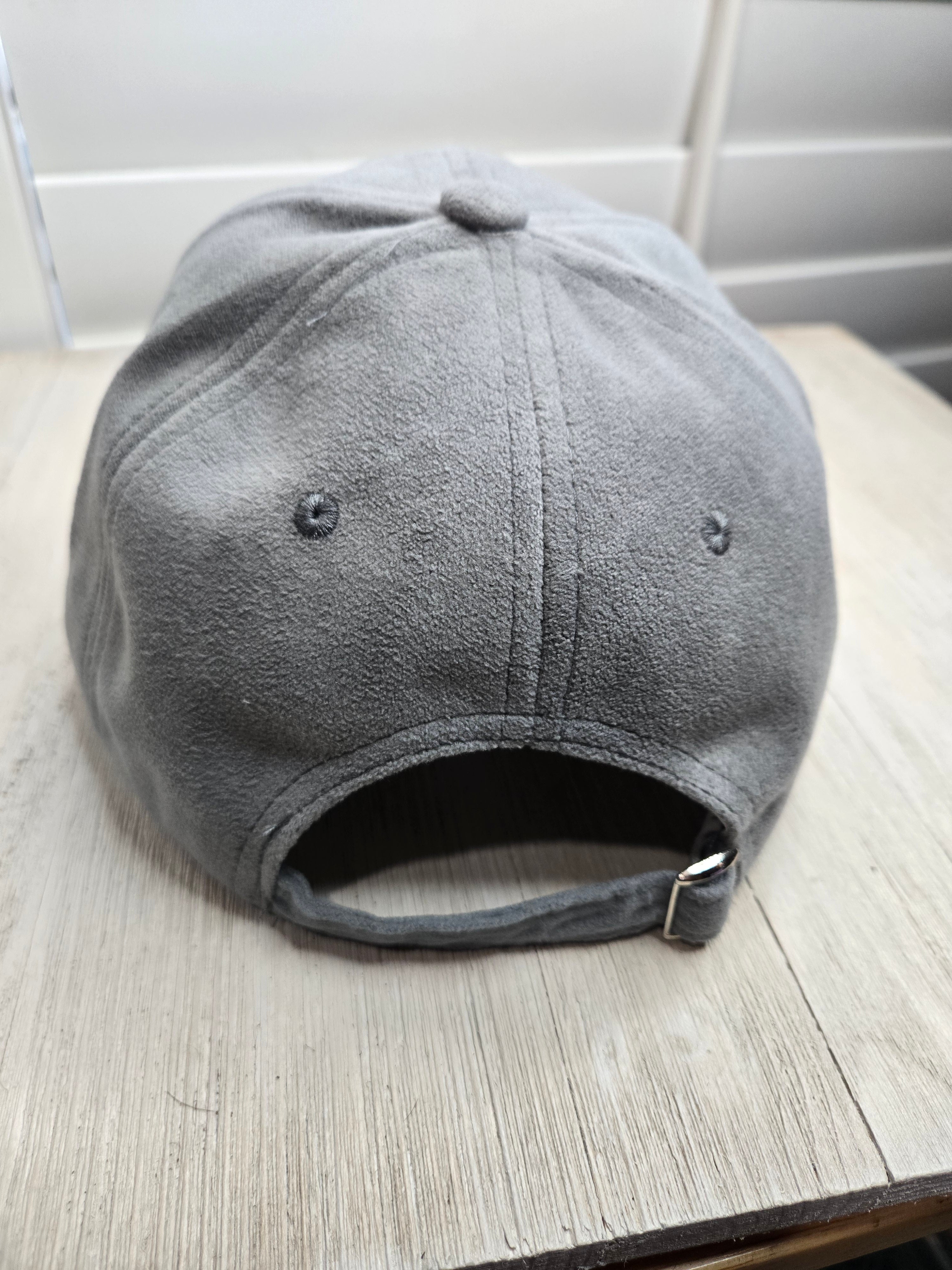 Texas Girl Engraved Suede Ball Cap Grey Sunflower