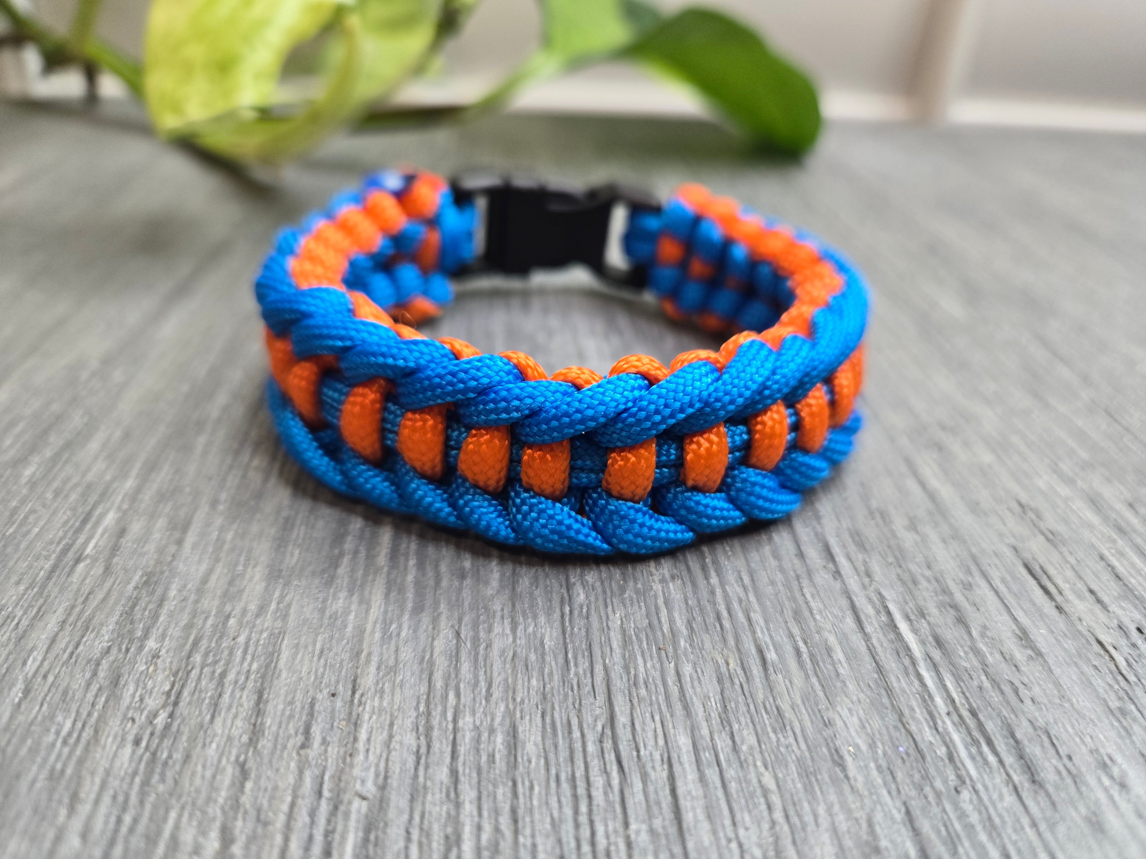 Paracord Bracelet 550 Ladder Weave Braided Tactical Jewelry with Buckle Clasp